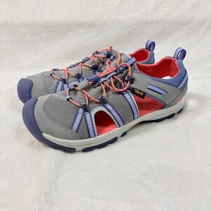 Teva Hiking Sandals Youth Size 7 Manatee Grey Purple Coral 1019403Y